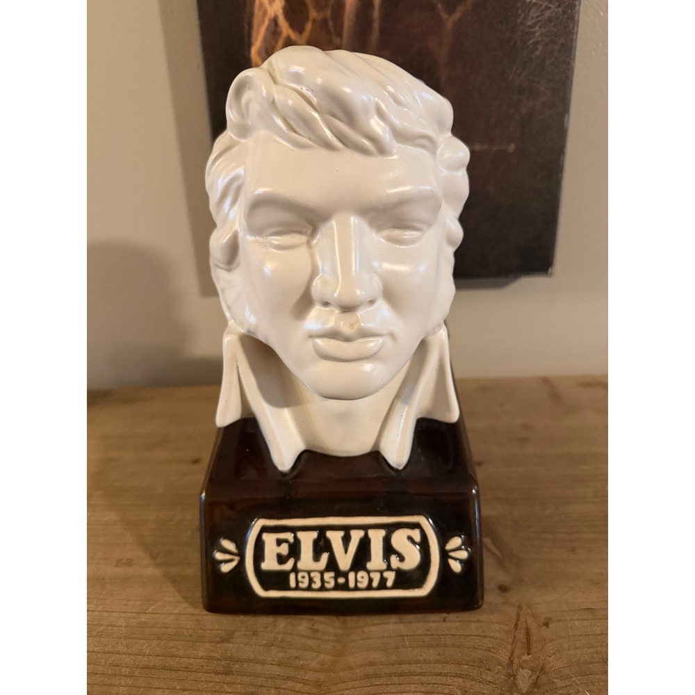 Vintage McCormick Elvis Presley Bourbon Whiskey Decanter 1977 Limited Edition